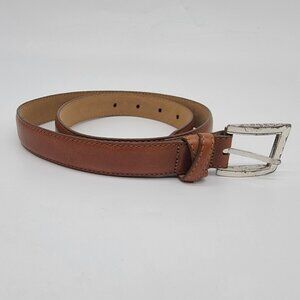 Brighton Belt Women's Brown Genuine Leather‎ Buckle Sz 30 M